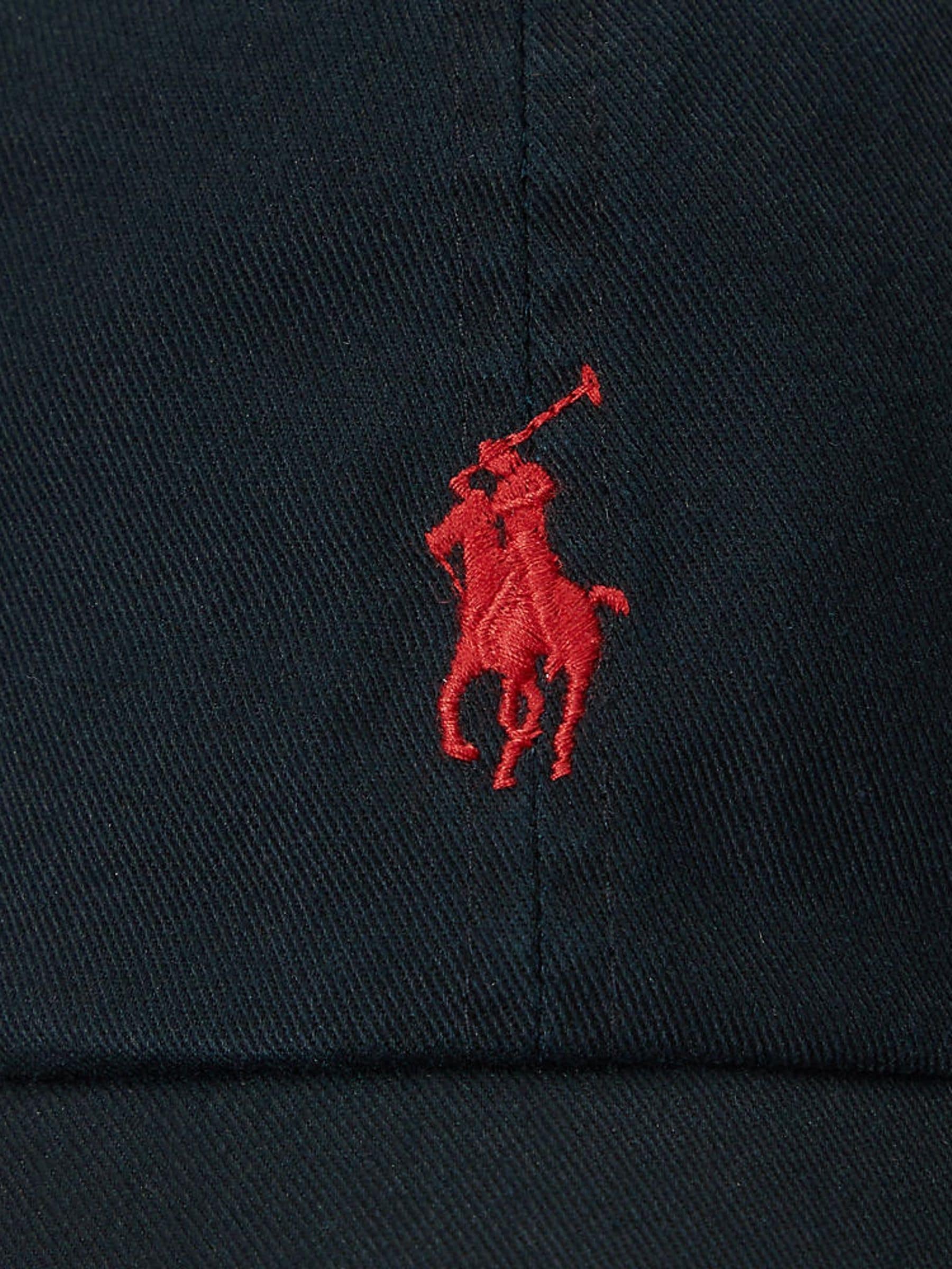 Zwart/rood logo - Polo Ralph Lauren Classic Cap