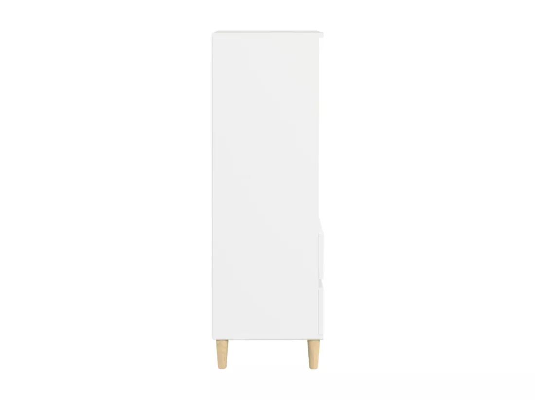 Buffet haut Blanc 40x36x110 cm Bois d'ingénierie