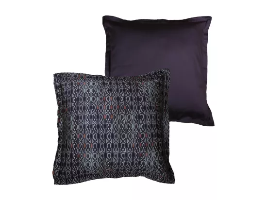Lot de 2 Taies d'oreiller satin de coton imprimé Majeur
