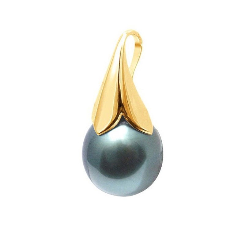 Pendentif Perle de Tahiti et Or Jaune 375/1000