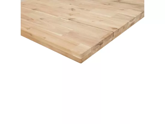 Étagère de vasque murale acier et bois massif d'acacia