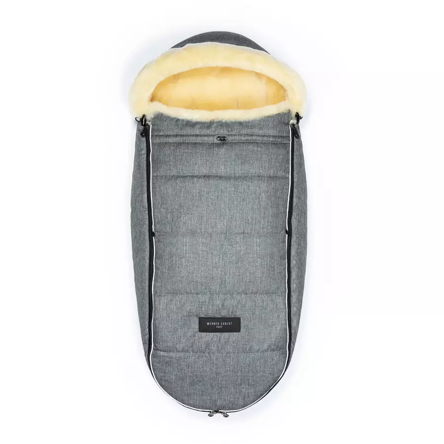 Werner Christ Baby Lammfellfußsack LADIS grigio