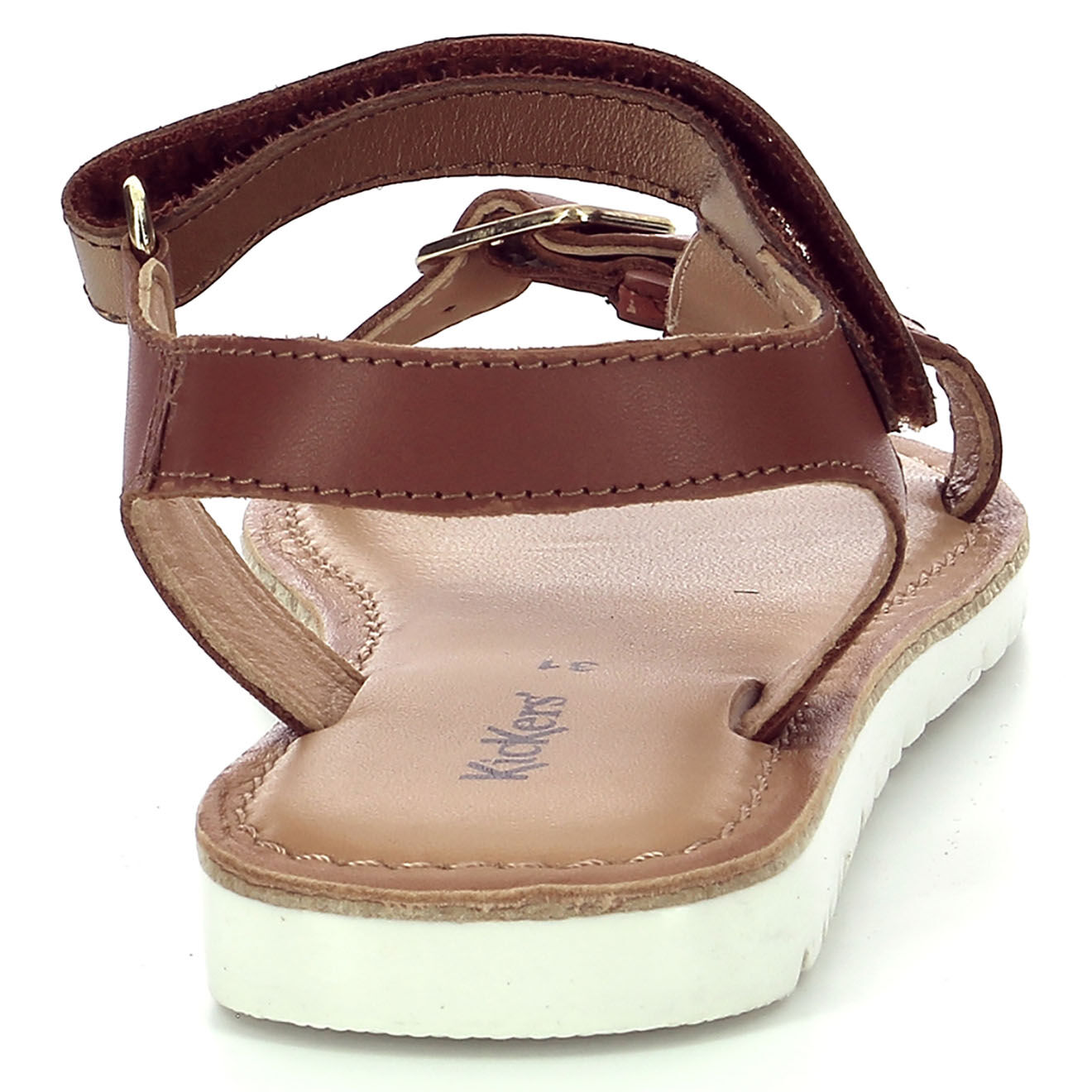 Kickers Sandales en Cuir Braska camel