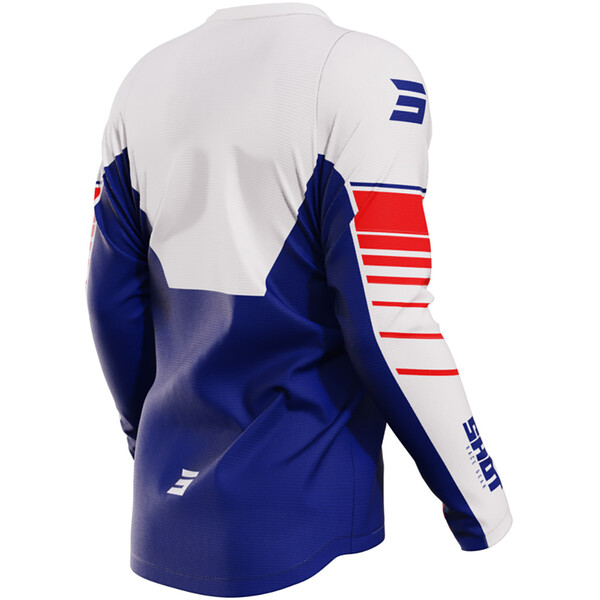 Shot - Maillot Devo Peak Blanc / Bleu / Rouge