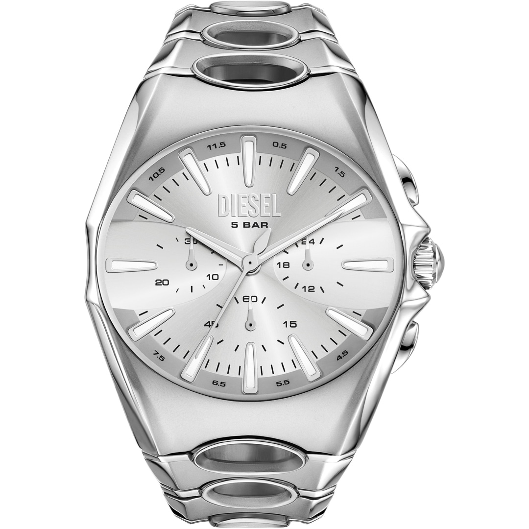 Diesel D-Curve Chronograph Silbrig