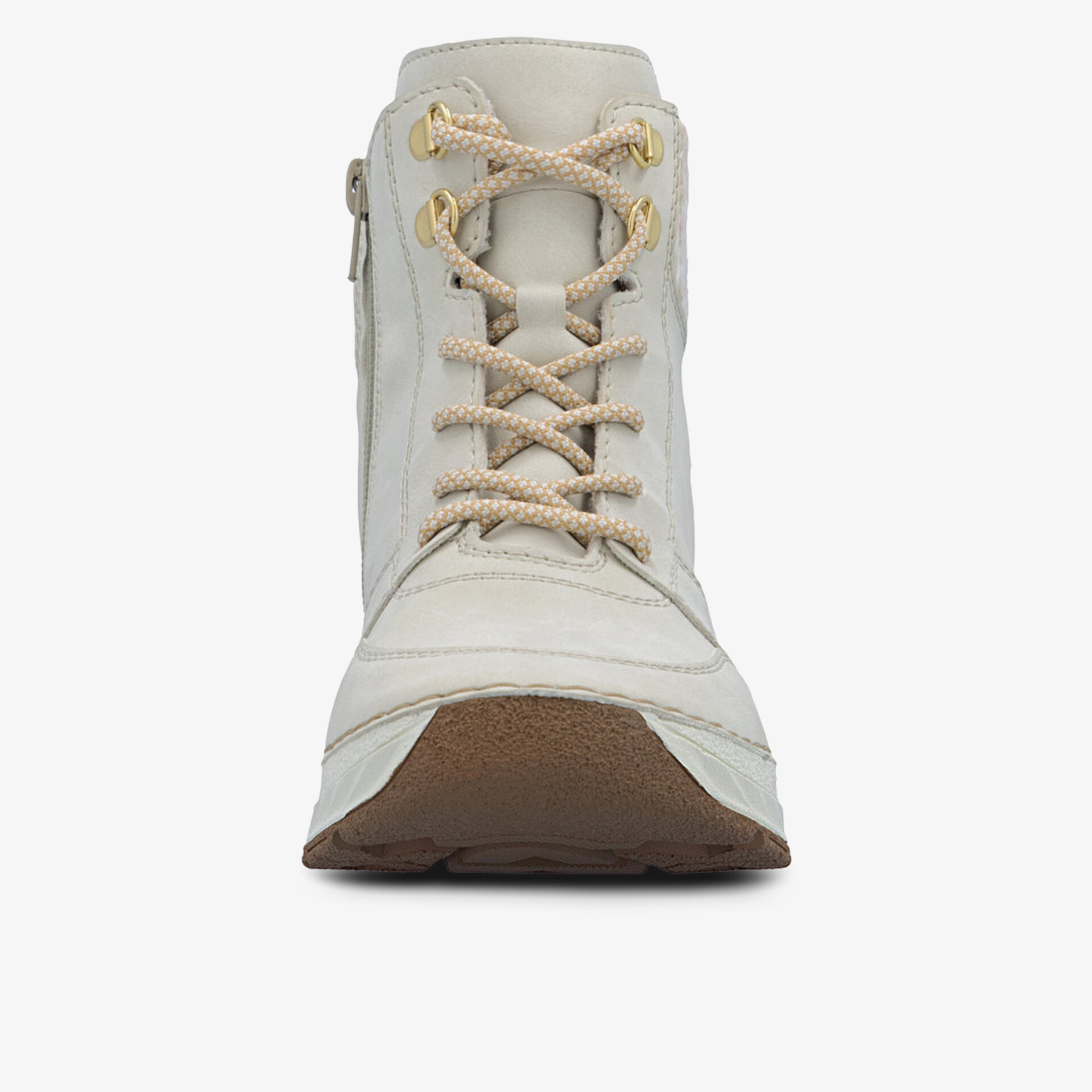 rieker Damen Schnürstiefeletten beige
