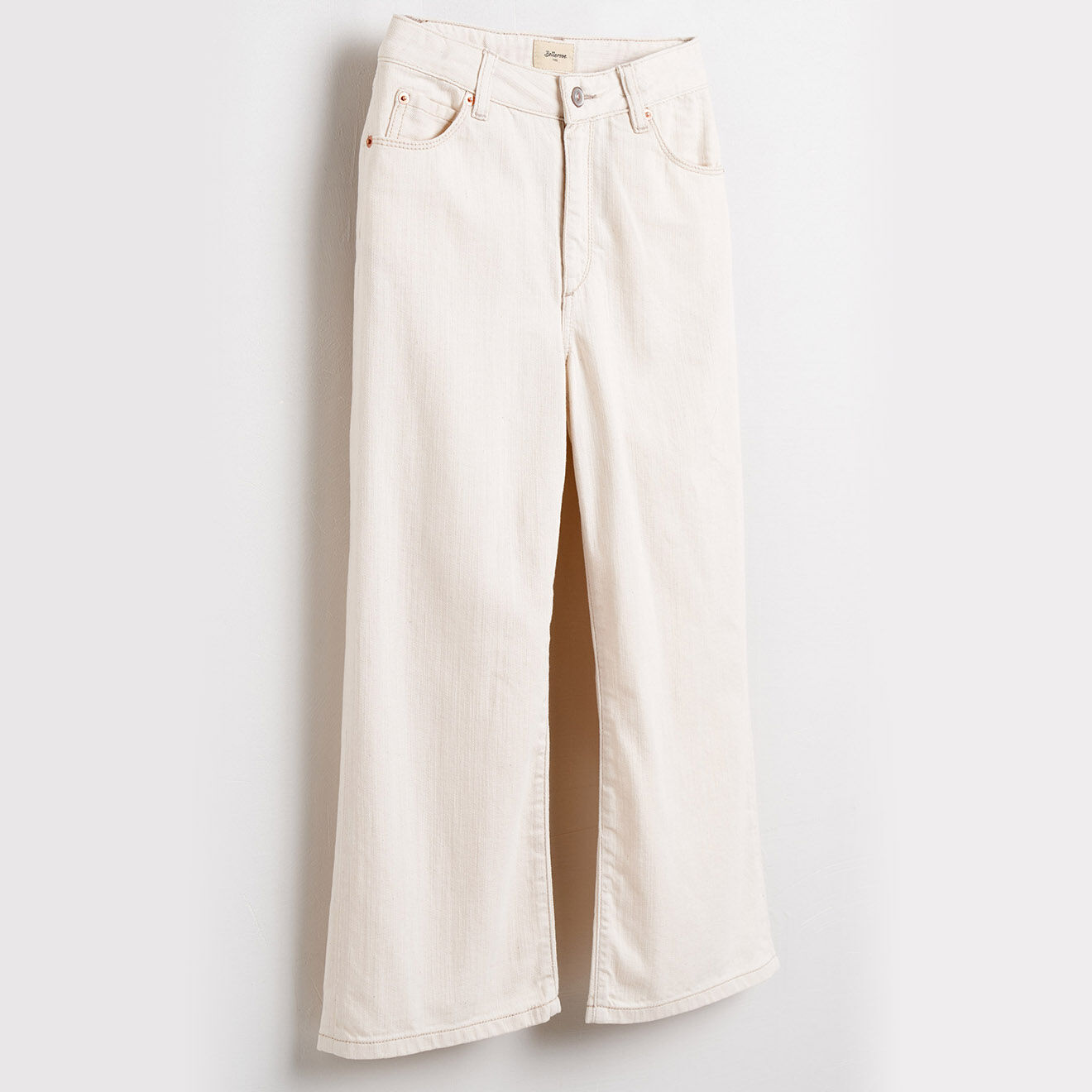 Bellerose Jean bootcut 100% Coton bio Popies écru