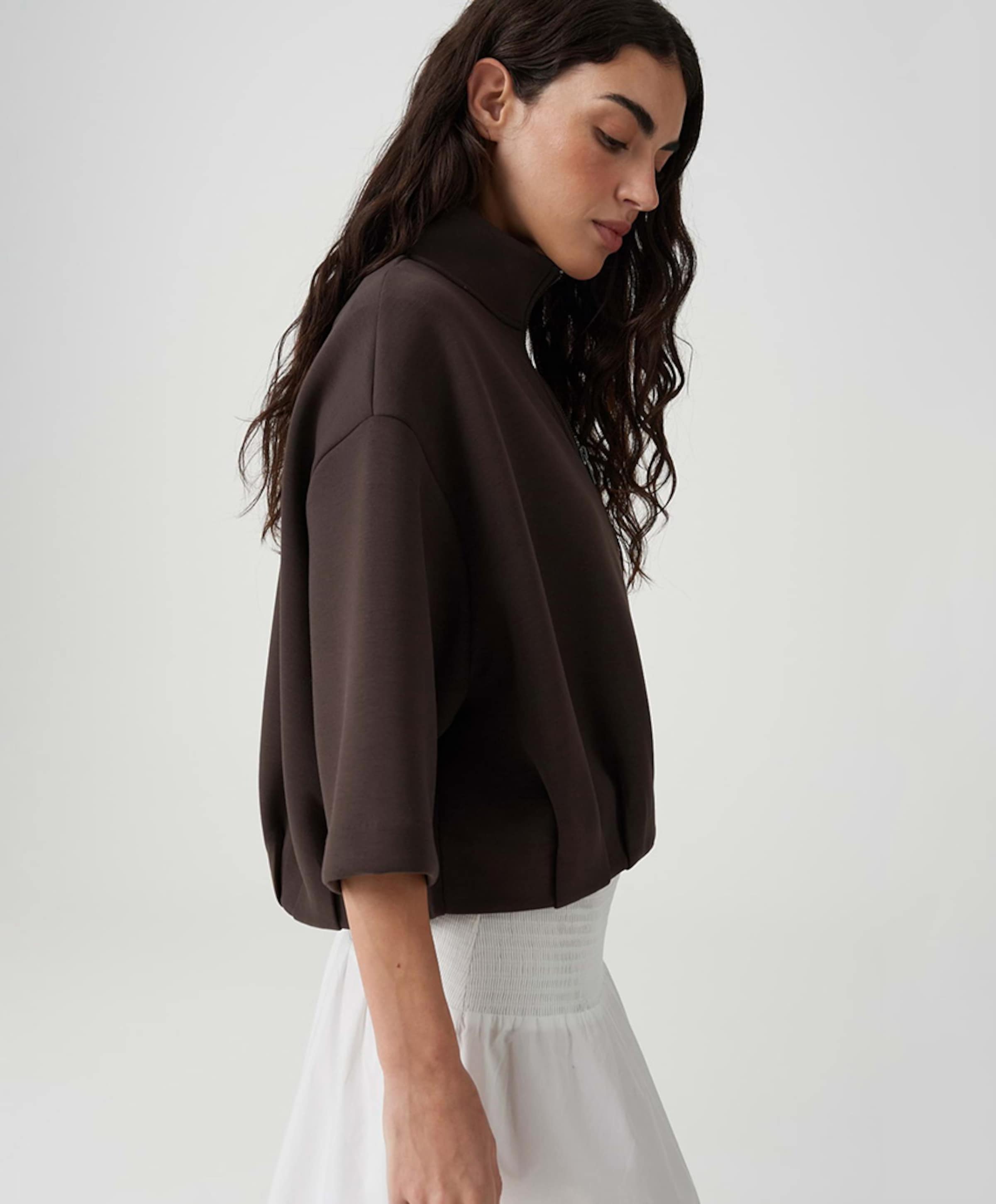 OPUS Dames vest bruin
