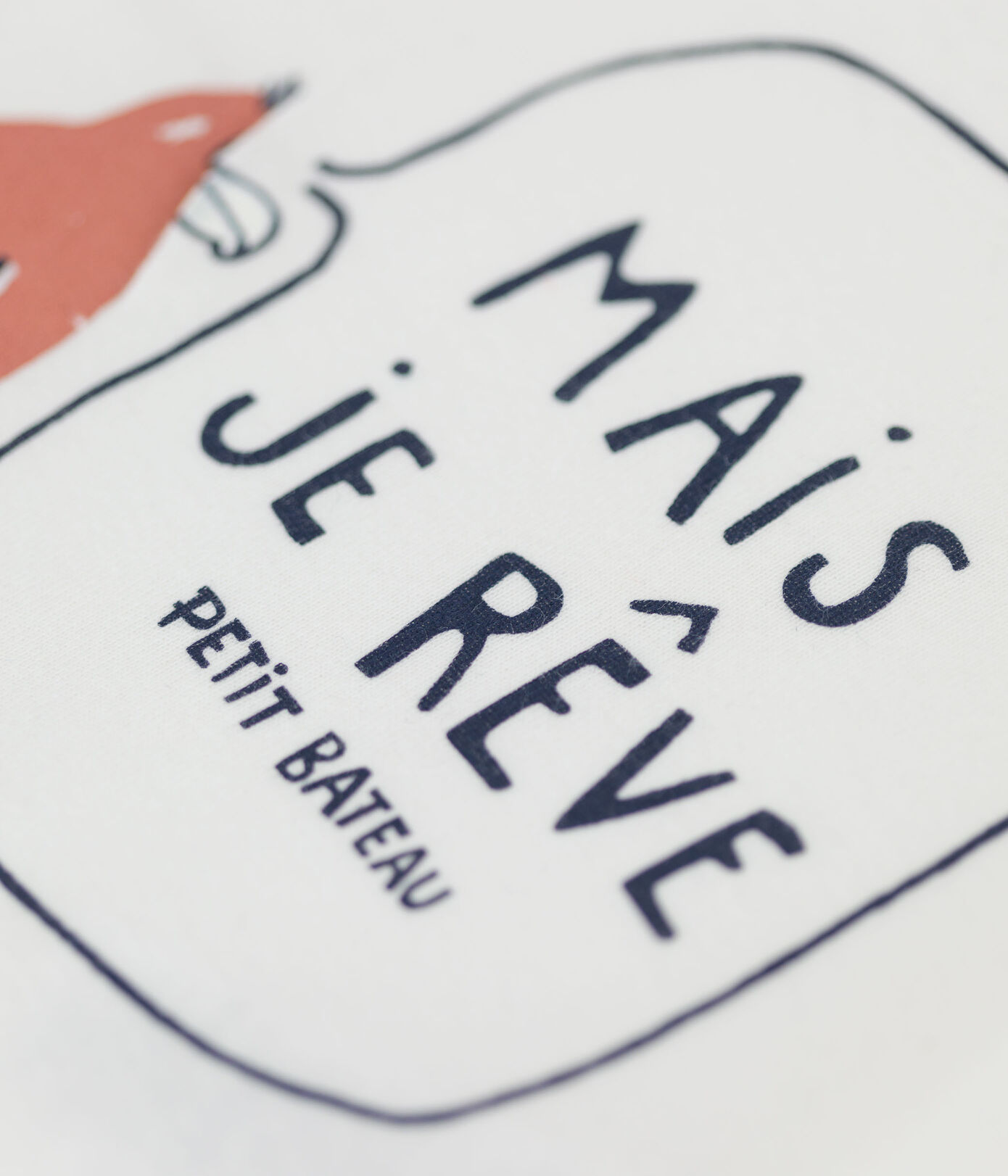 Tee-shirt manches courtes avec motif en coton bio bébé