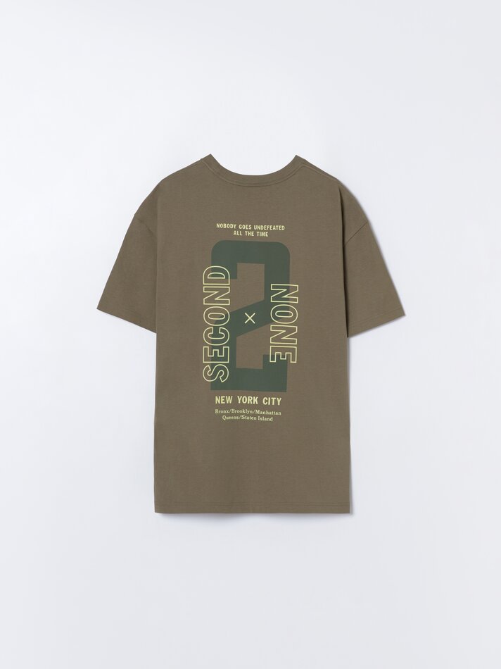 Camiseta estampada - Cáqui