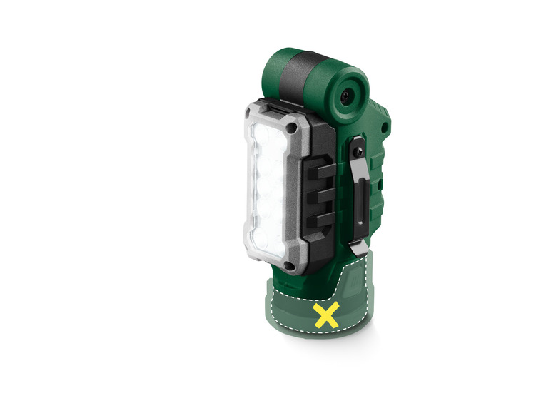 Accu-LED-werklamp 12 V zonder accu en lader
