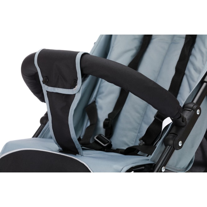 Liegebuggy Glider - schwarz/hellgrau