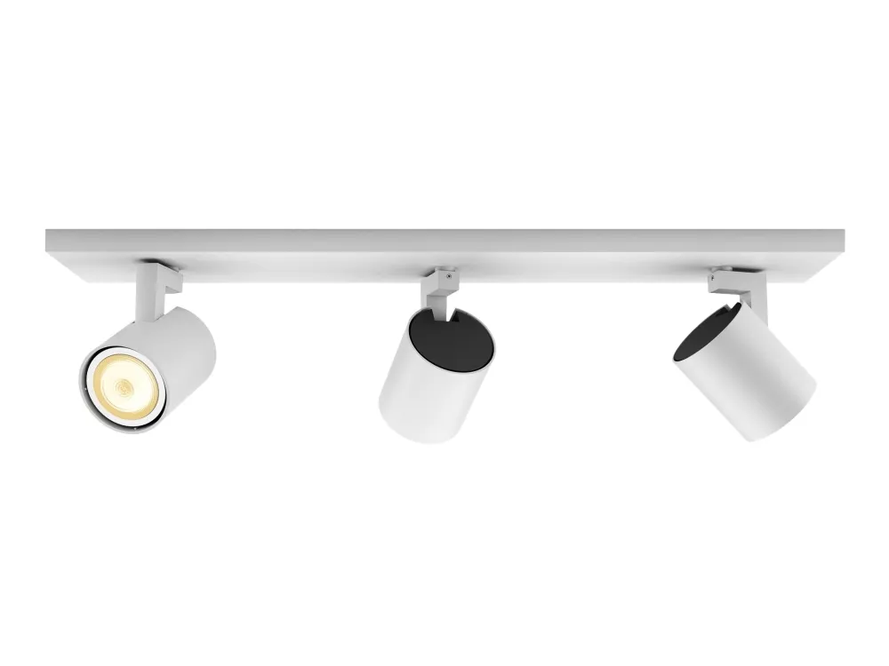 Philips Hue White ambiance Runner - Spotlys - LED-spot lyspære x 3 - GU10 - 5 W (tilsvarende 50 W) - klasse A - varmt til køligt hvidt lys - 2200-6500 K - hvid