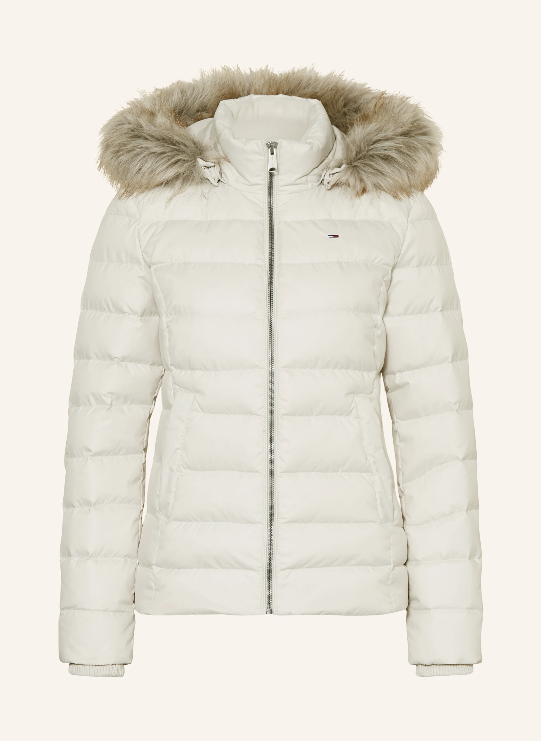 TOMMY JEANS Daunenjacke mit abnehmbarem Kunstfell