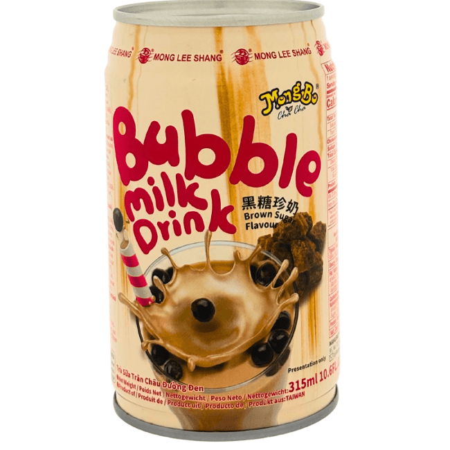 Mong Lee Shang Bubbel Melk Drink Bruine Suiker Smaak 315ml