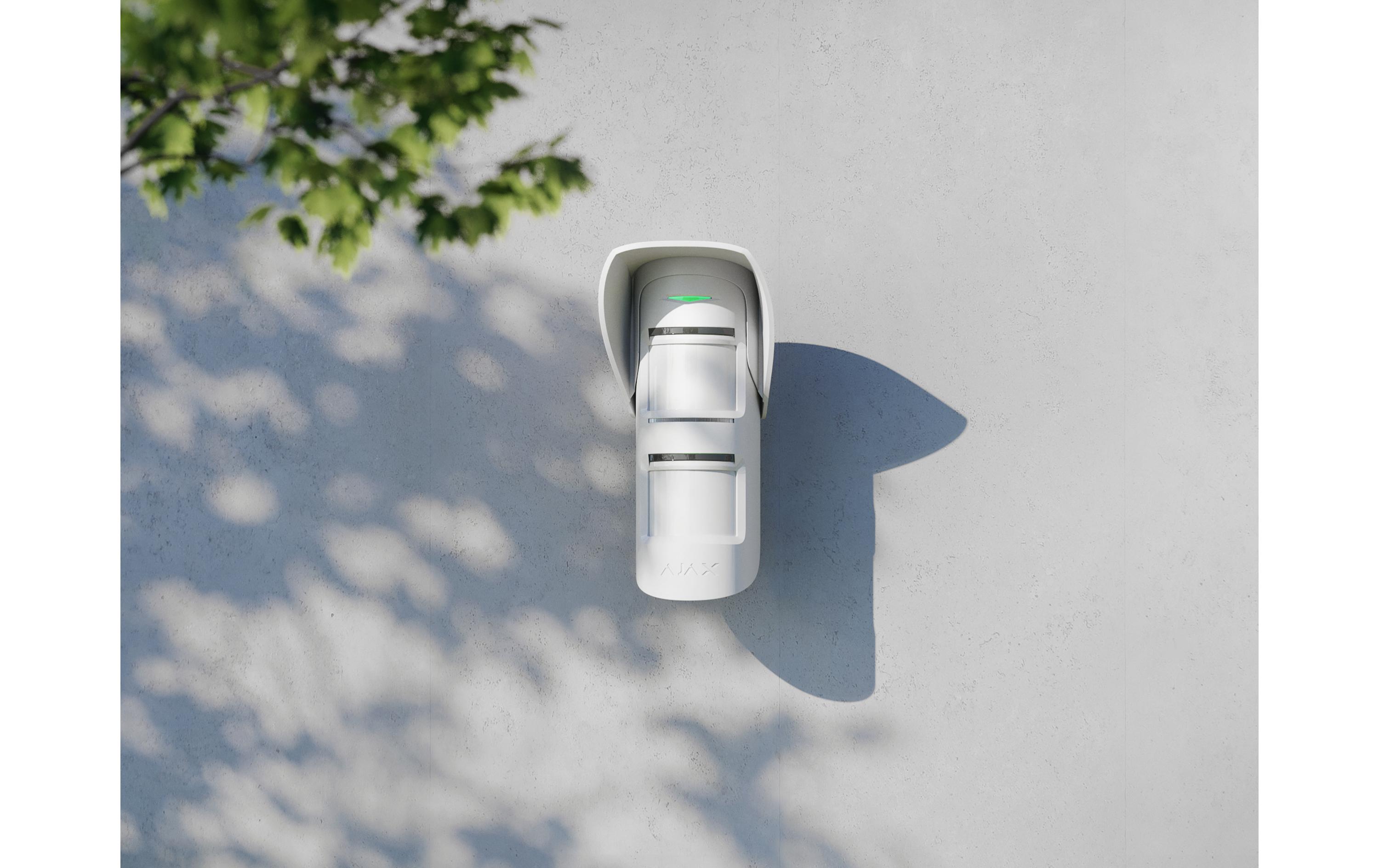 Hood für MotionProtect Outdoor WeissHaube zum Schutz des Anti-Masking-Systems vor Regen und Schnee
