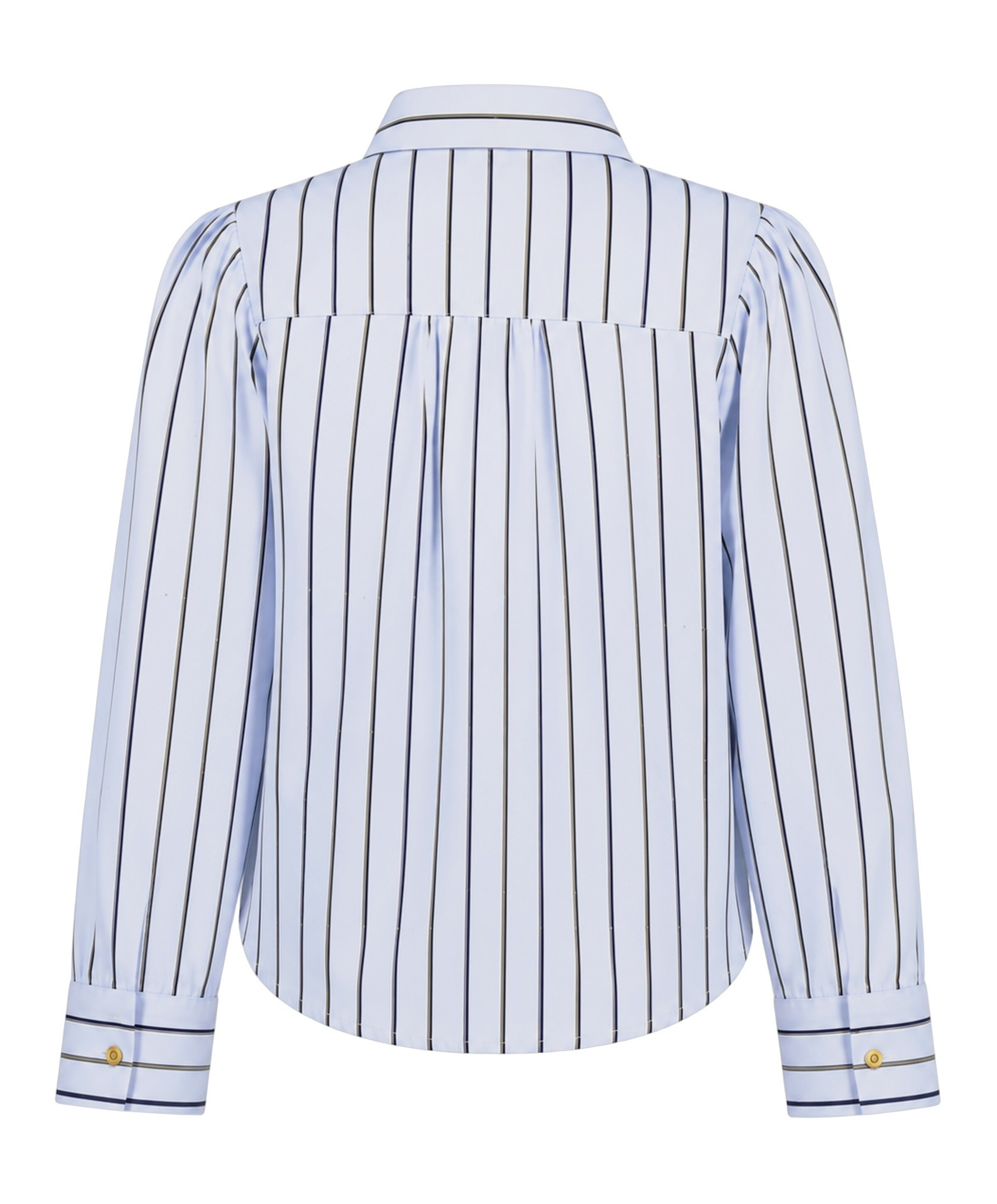 Geisha Meisjes blouse lange mouw blauw