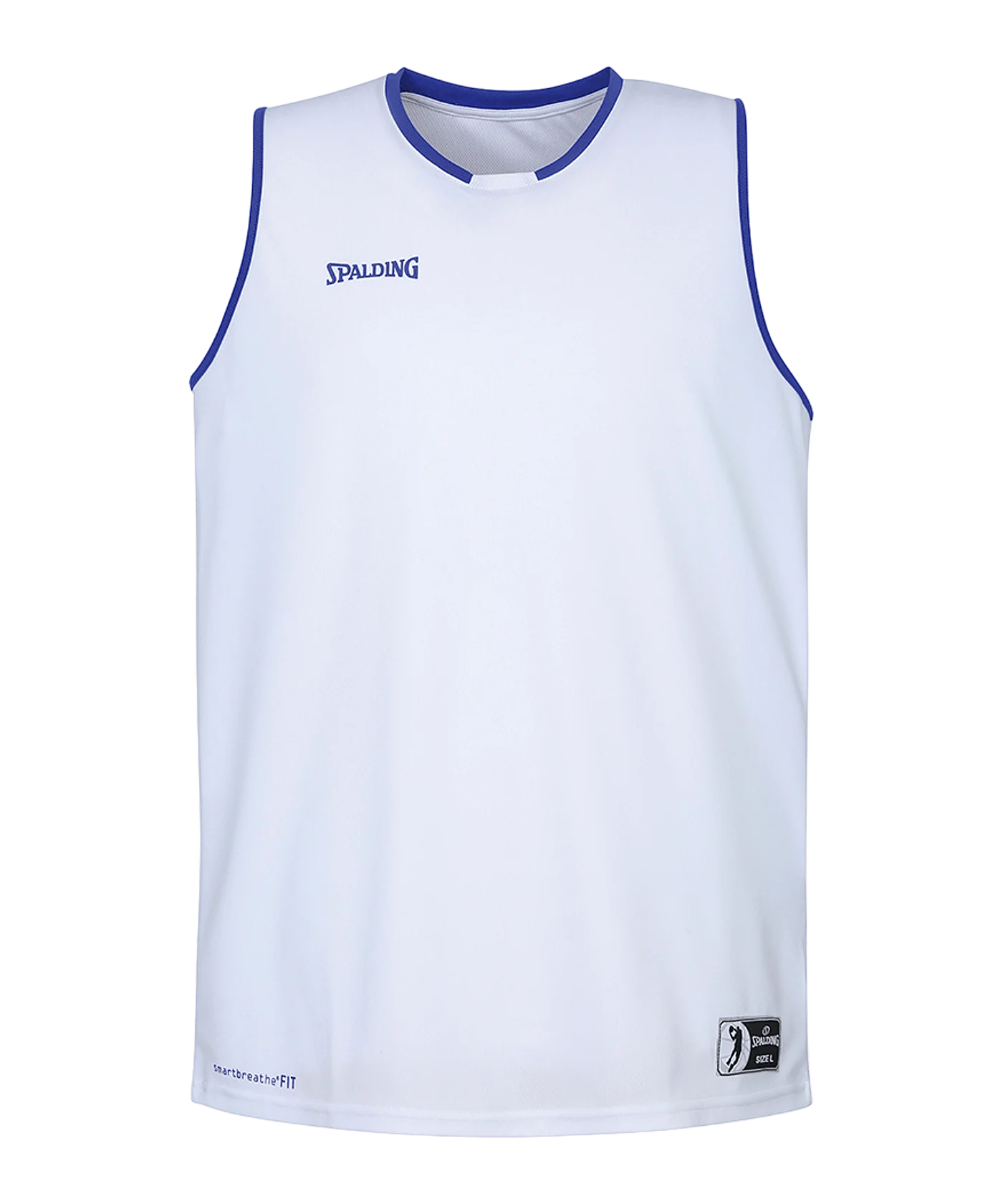 Spalding Move Tank Top Weiss Blau F04