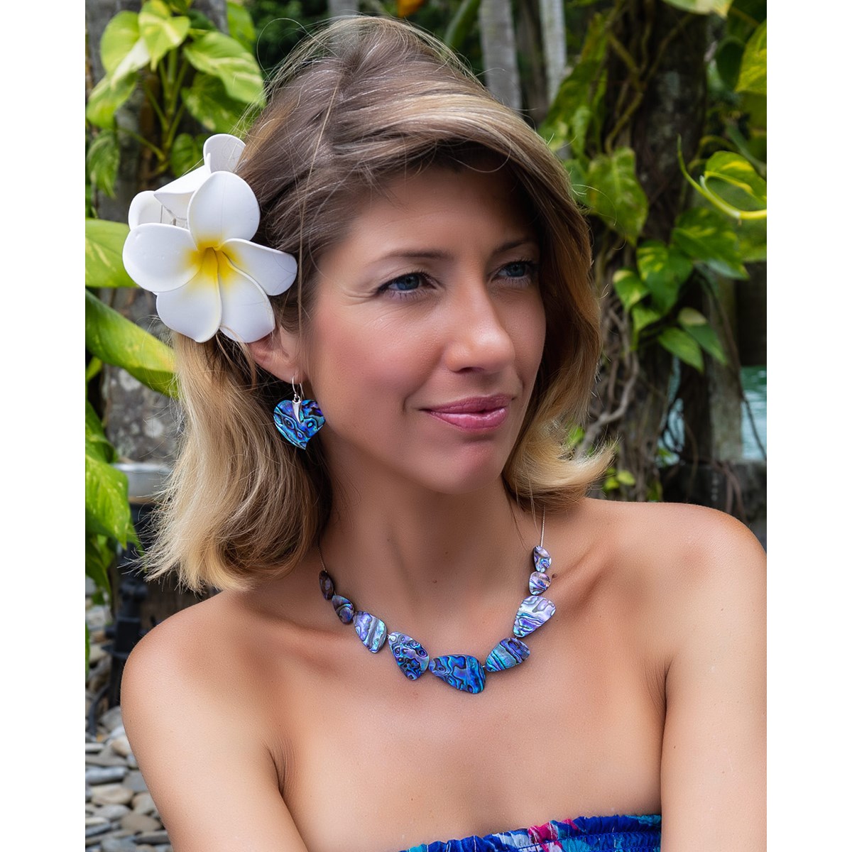 Boucles d'Oreille Coeur Nacre Abalone & Argent 925 | Charme Irrésistible - Aden