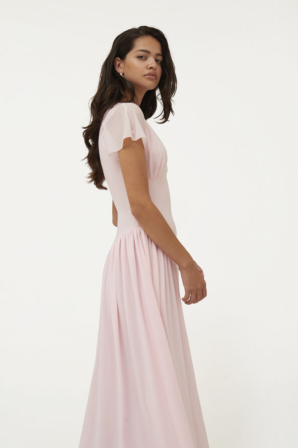 ROTATE Birger Christensen Maxi V-Neck Dress Fairy tale