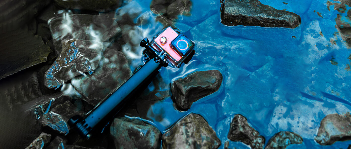 Seabird (by Xiaomi*) - 4K@30fps Ultra HD Action Cam WiFi Kamera 145° Weitwinkel 2“ IPS Display Micro SD Kartenslot (12MP) - Blau