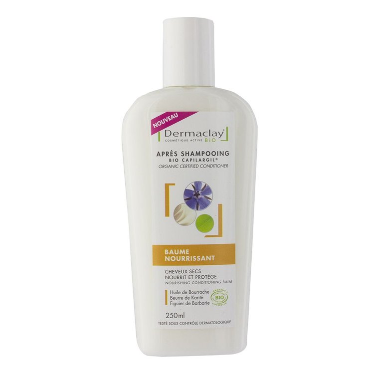 Baume Apres Shampooing Nourrissant Bio Cheveux Secs 250ml Dermaclay