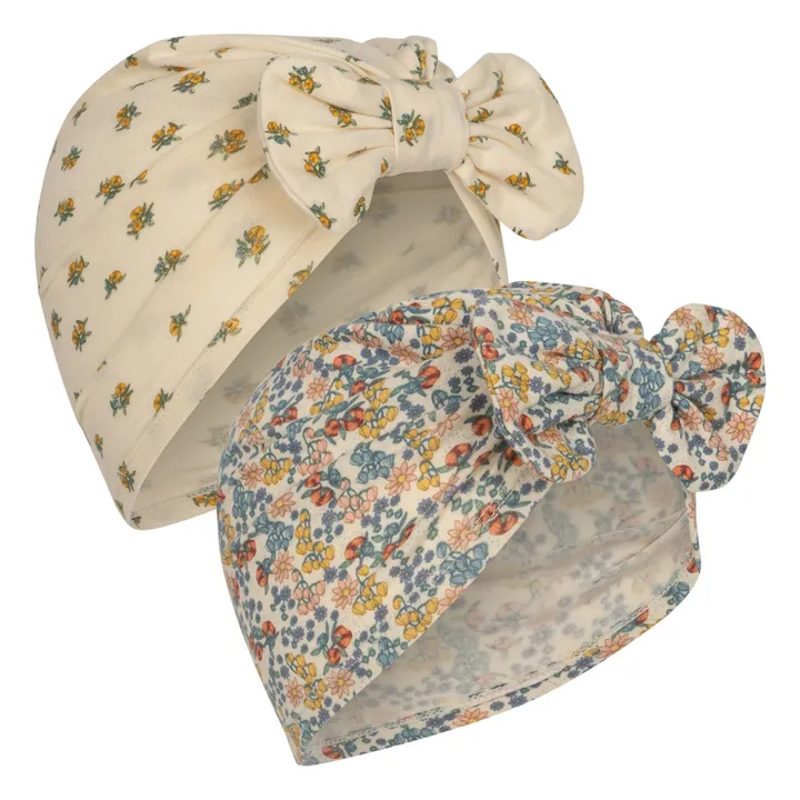 Konges Sløjd Lot 2 Bonnets Bambi Coton Bio | Ecru