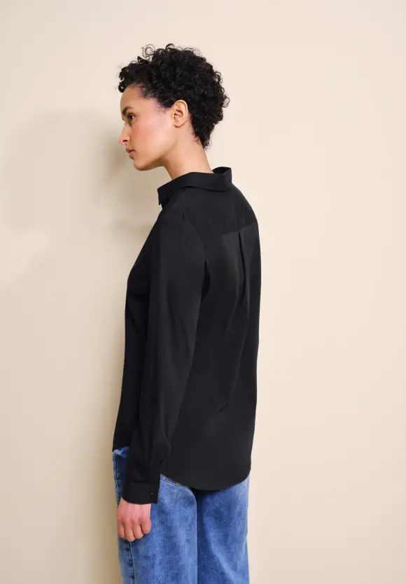 Business Longbluse - Black