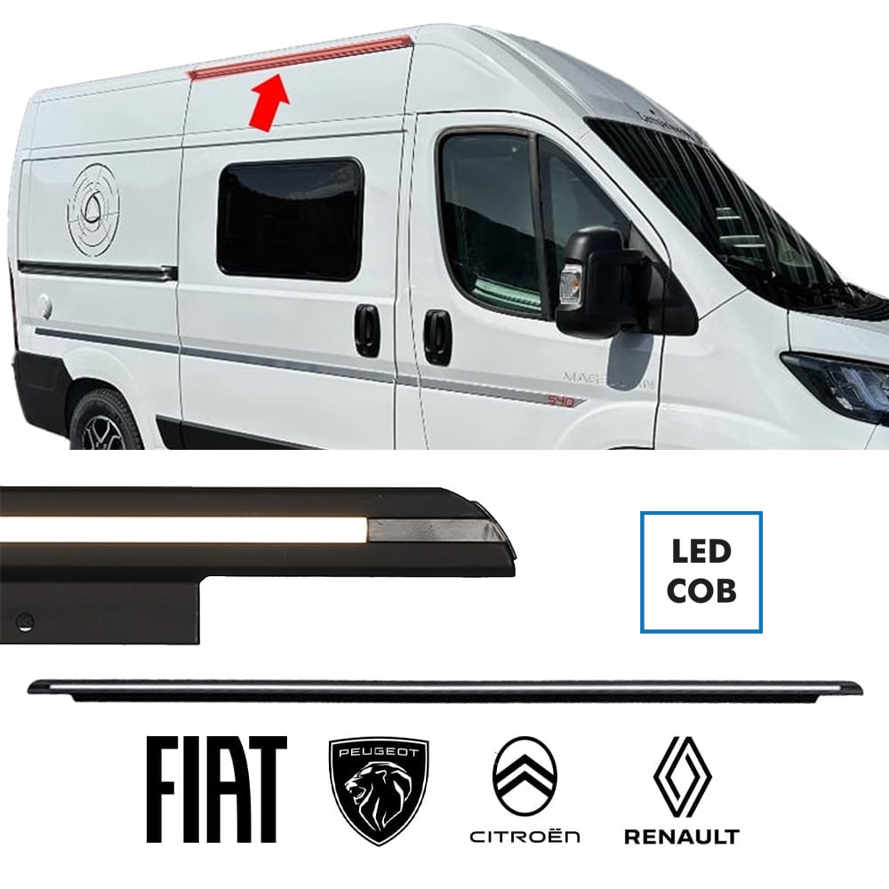 Éclairage de porte LED COB et gouttière Viganella DUCATO