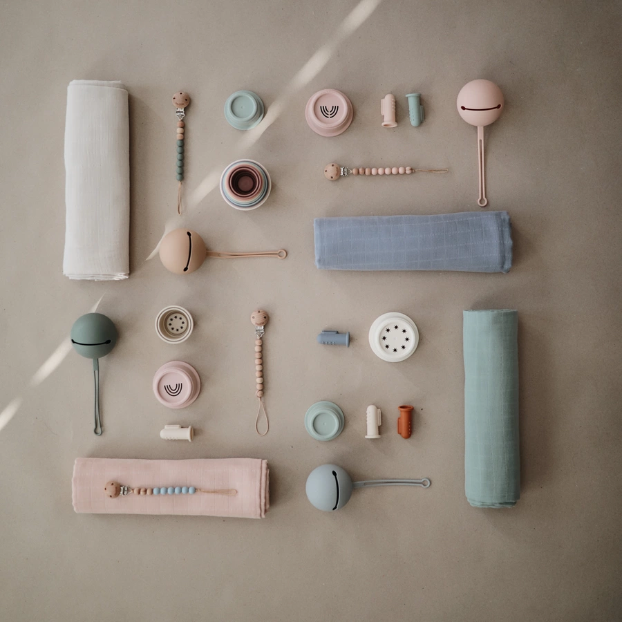mushie Schnullerhalter Powder Blue
