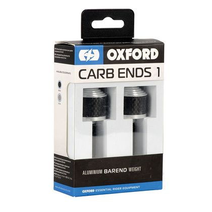 Embouts de guidon Oxford CarbEnds 2 (22 mm) Universel - Gris