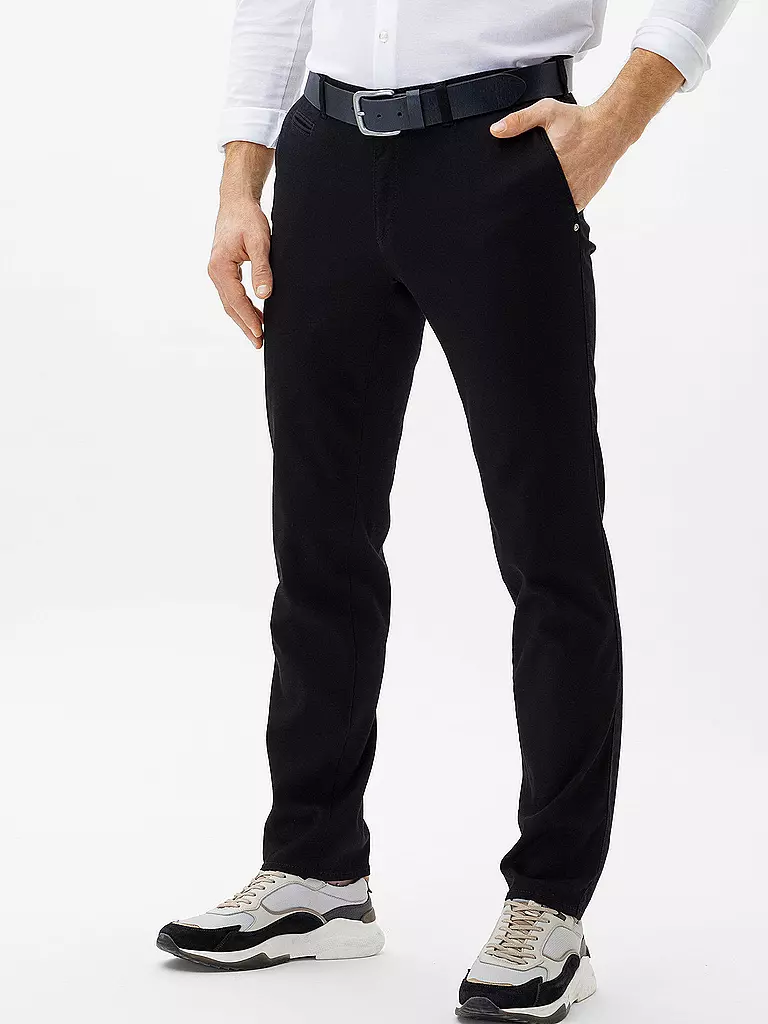 BRAX Chino Modern Fit FABIO IN schwarz