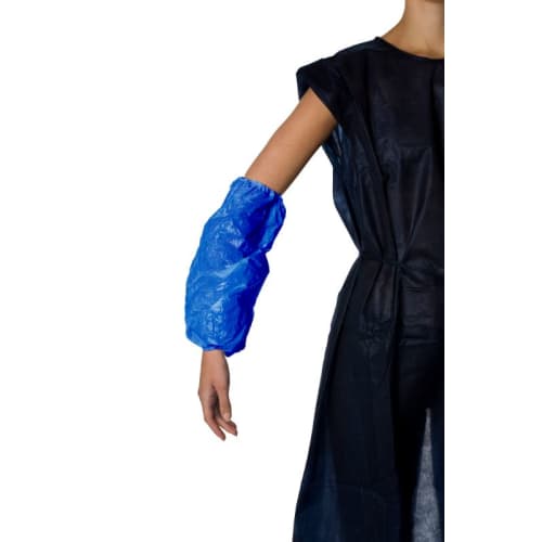 Manchette PE PROP 15µm bleu 37 x 20 cm taille M