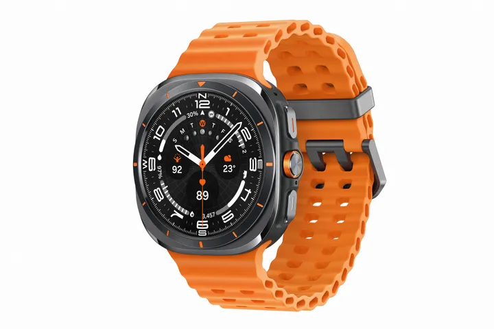 Samsung | Galaxy Watch Ultra - Titanium Gray (Orange strap)