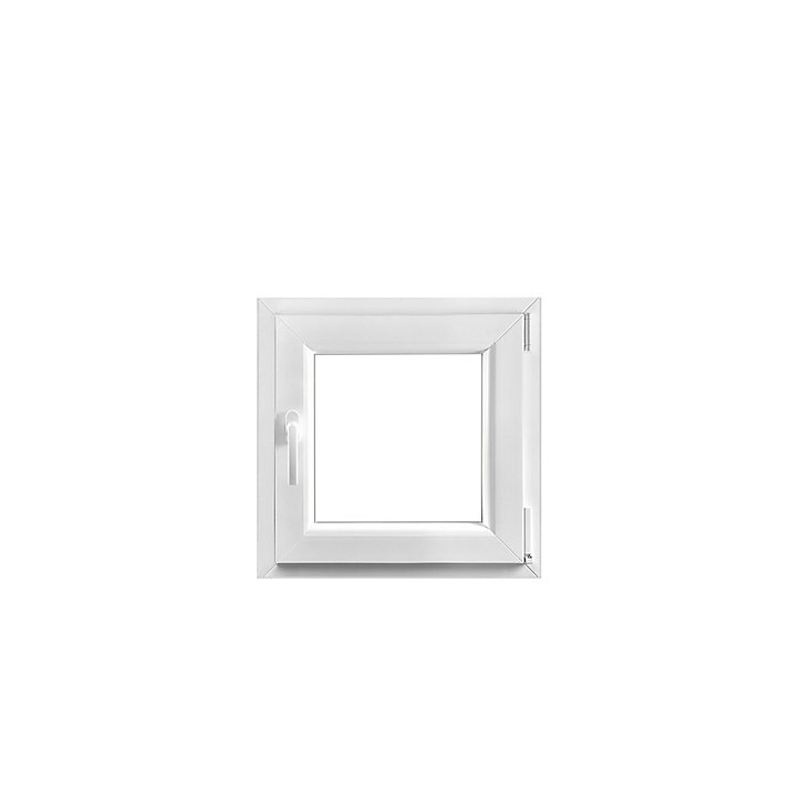 Fenêtre PVC 1 vantail oscillo-battant GoodHome blanc - l.50 x h.60 cm, tirant droit