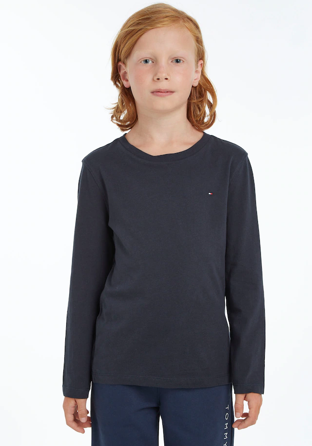 Tommy Hilfiger Langarmshirt »BOYS BASIC CN KNIT L/S«, Kinder Kids Junior MiniMe,für Jungen