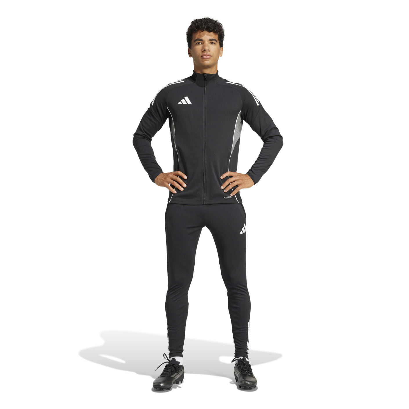 adidas Tiro 25 Competition Trainingspak Full-Zip Zwart Wit Grijs
