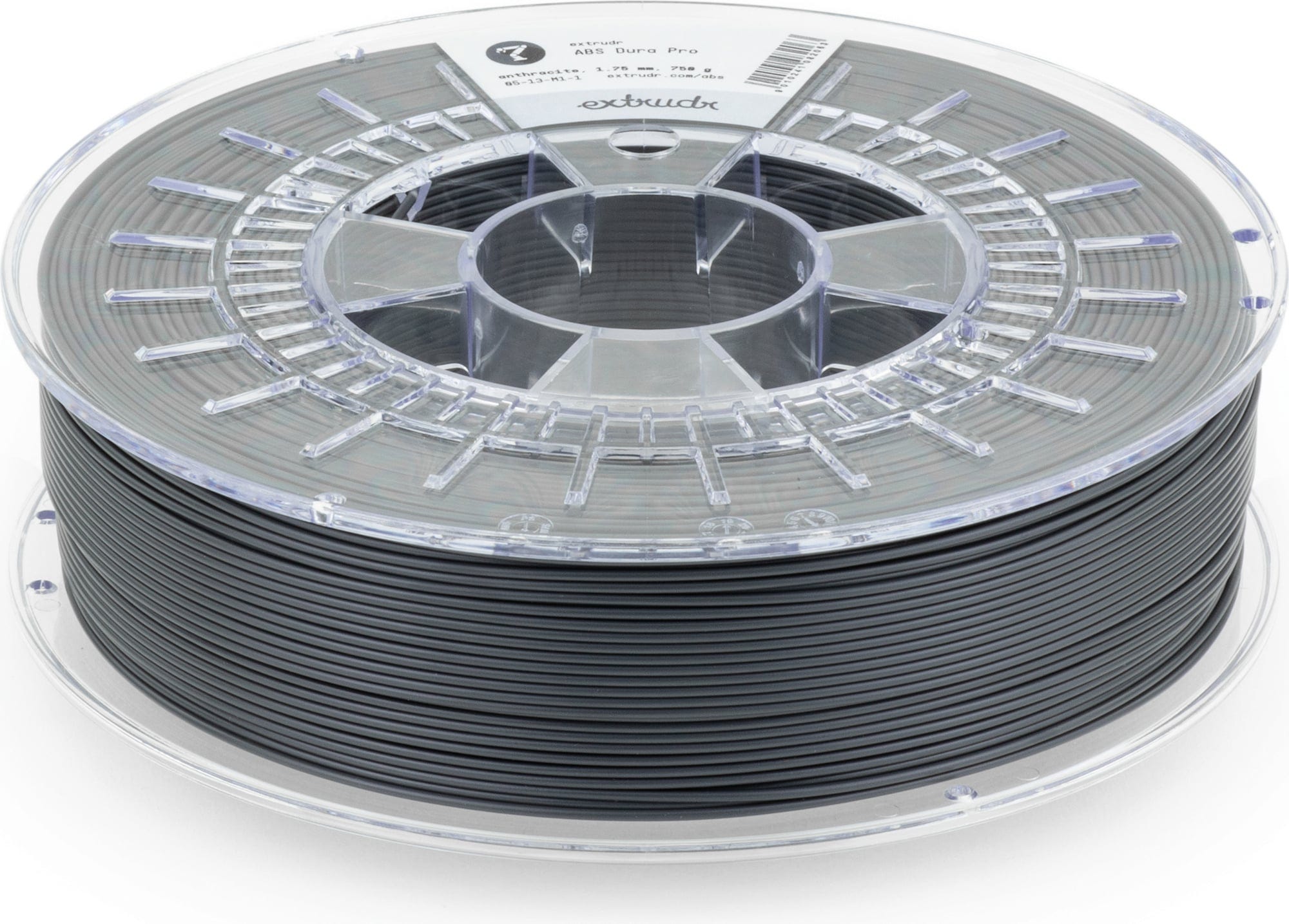 Extrudr  DuraPro ABS Anthrazit, 1,75 mm / 750 g    Spezielles ABS für Industrieanwendungen in Anthrazit