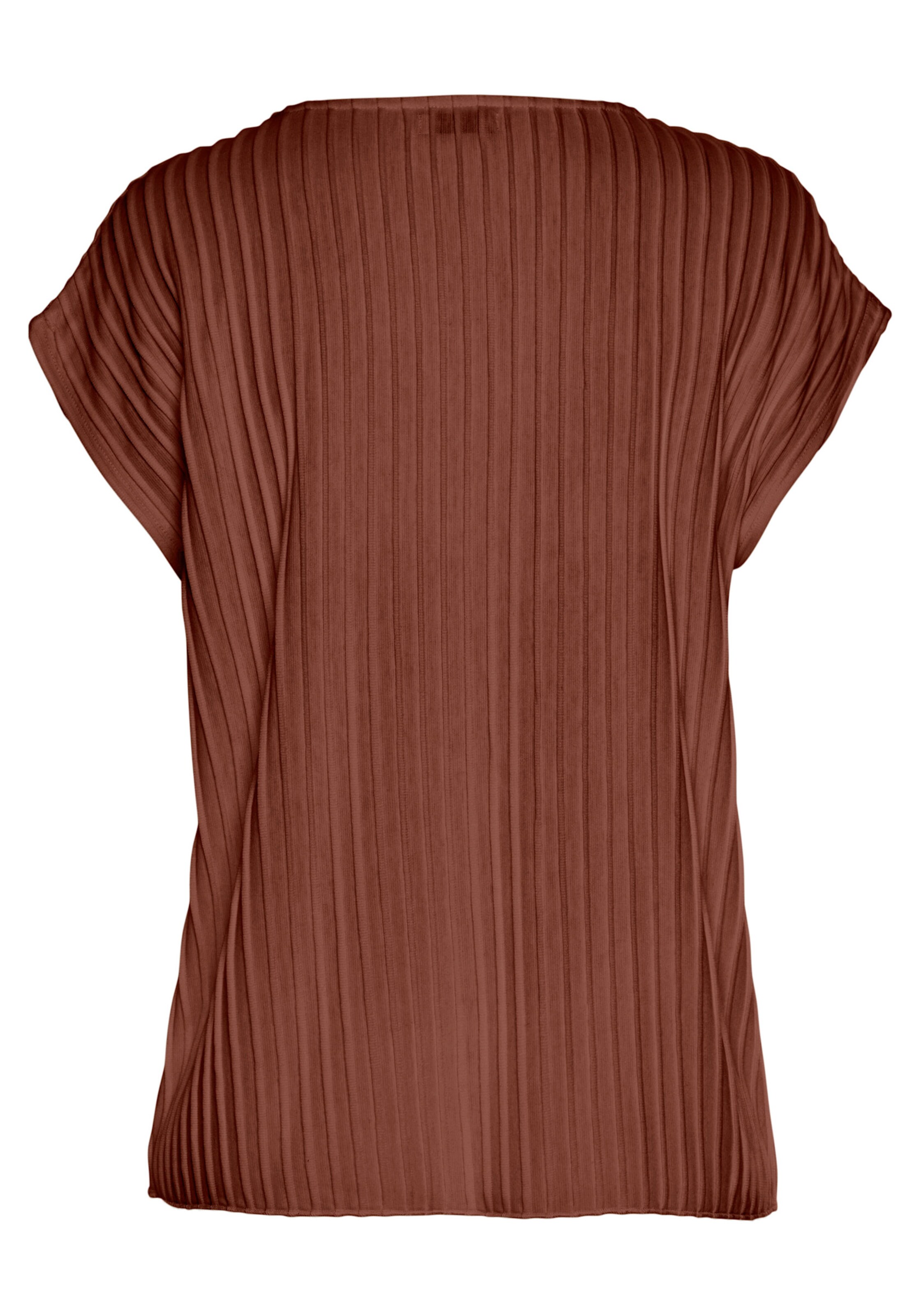 LASCANA Kurzarmshirt in rostbraun