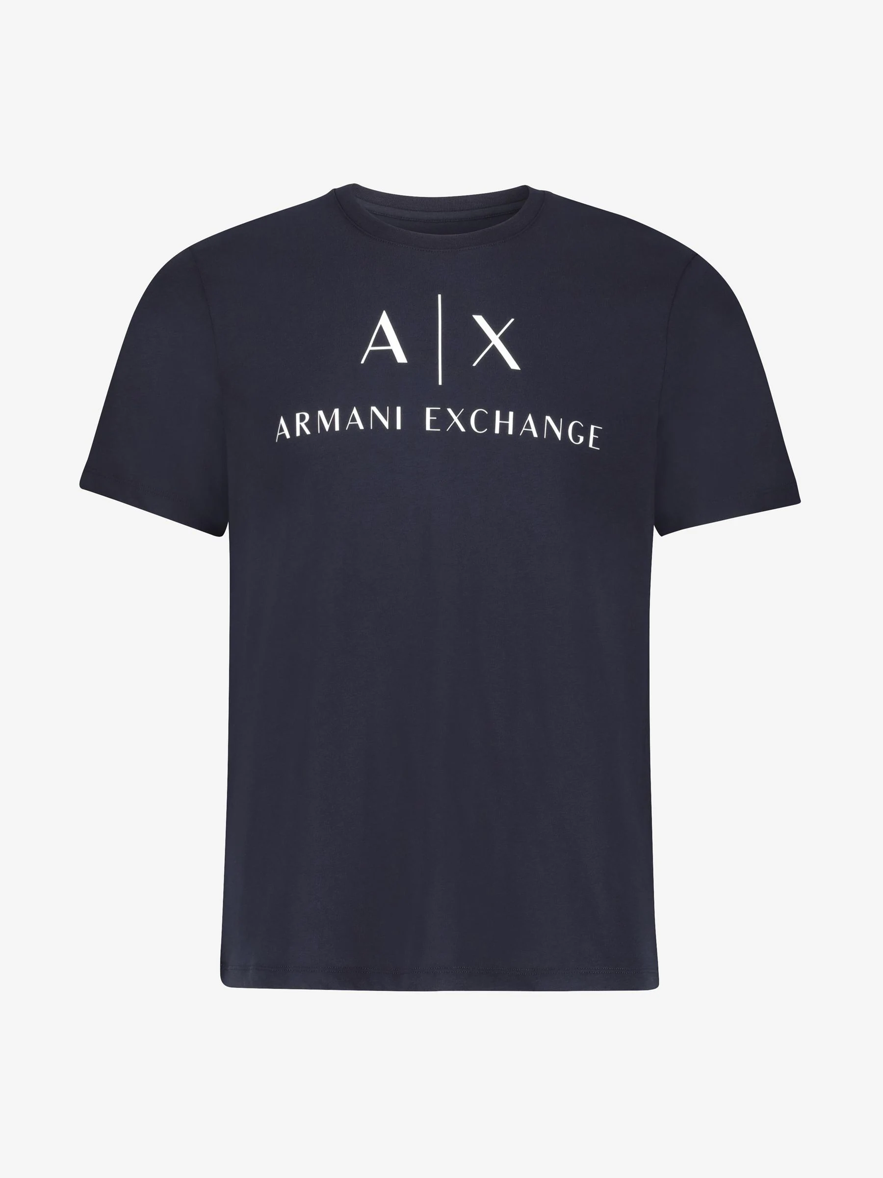 Marineblauw - Armani Exchange T-shirt van 100% katoen met logo