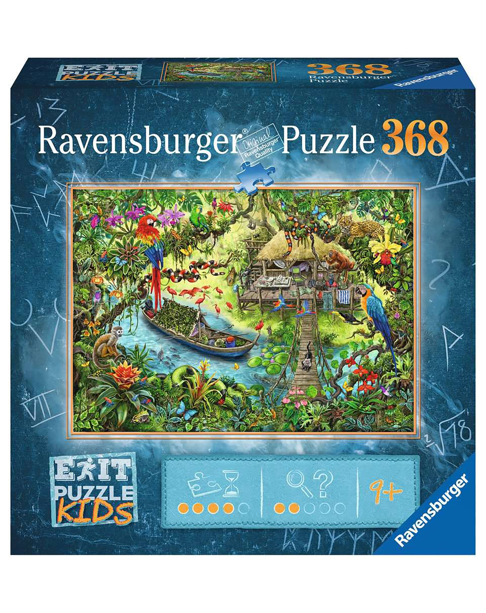 Rätsel-Puzzle EKids – DSCHUNGELSAFARI 368-teilig