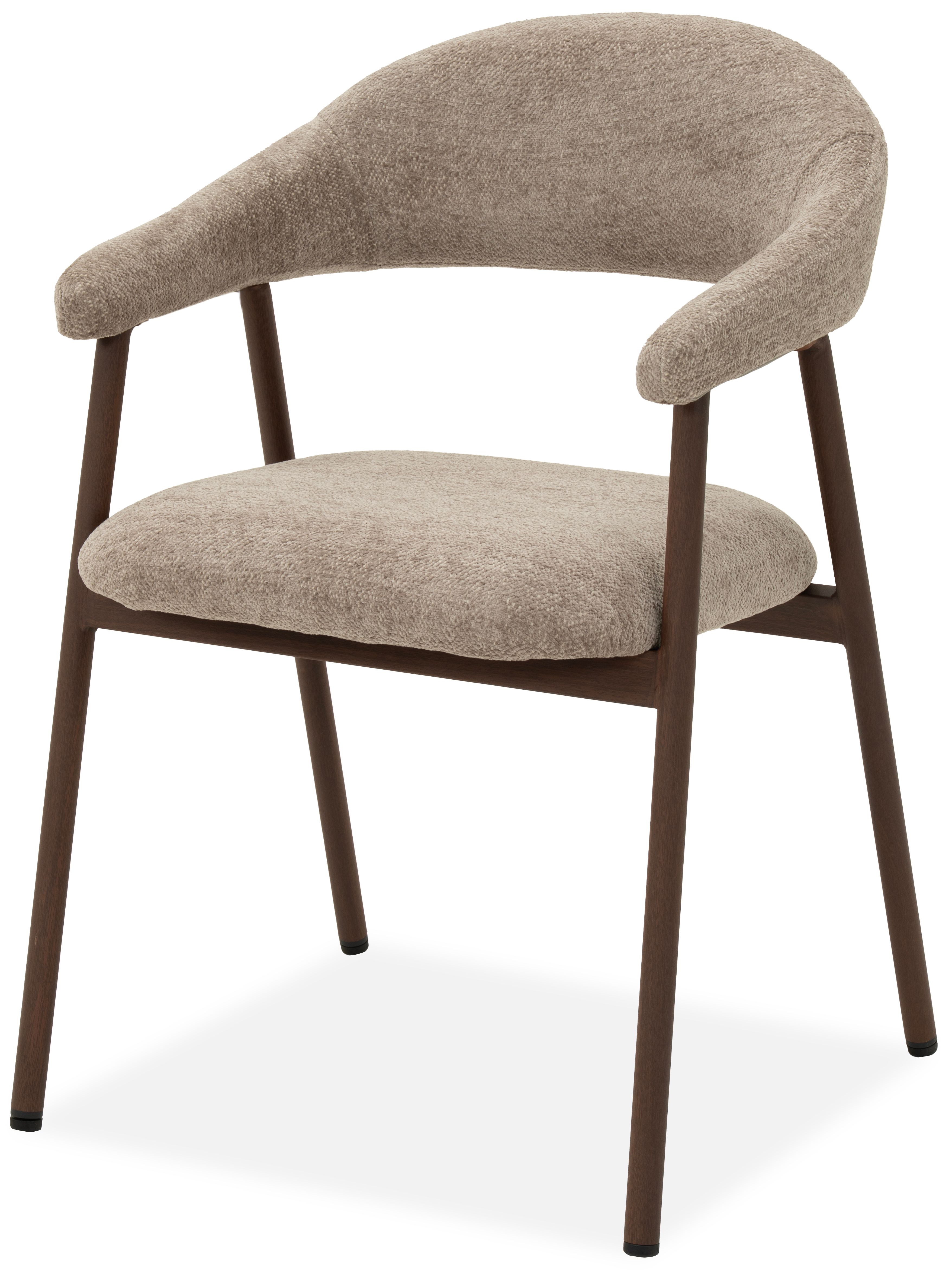 Eetkamerstoel Raven 30 Taupe - Walnut Brynjar B54 x D54 x H80 cm