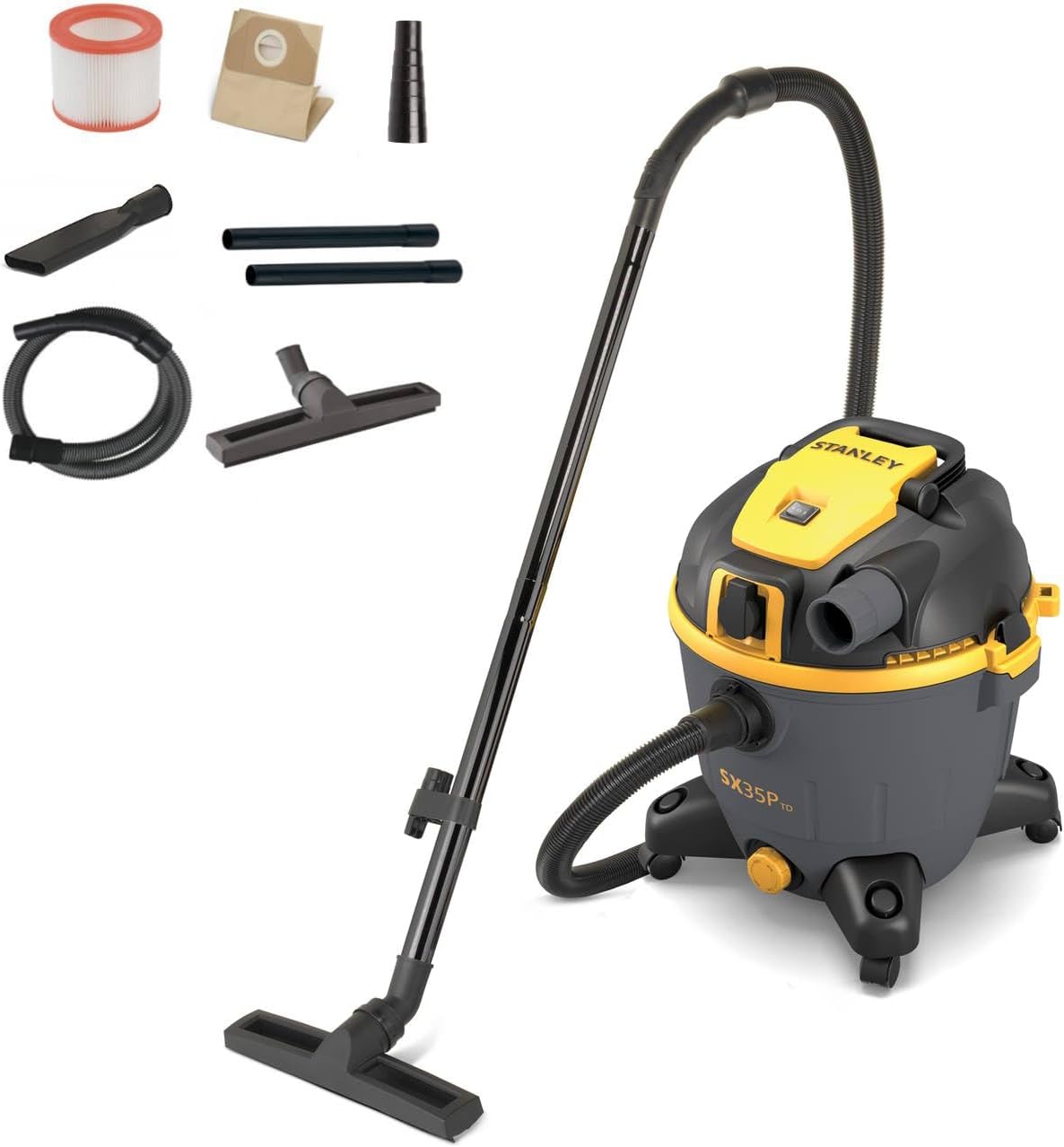 Stanley Nass und Trockensauger SXVC35PTDE (1600 W, 35 l)
