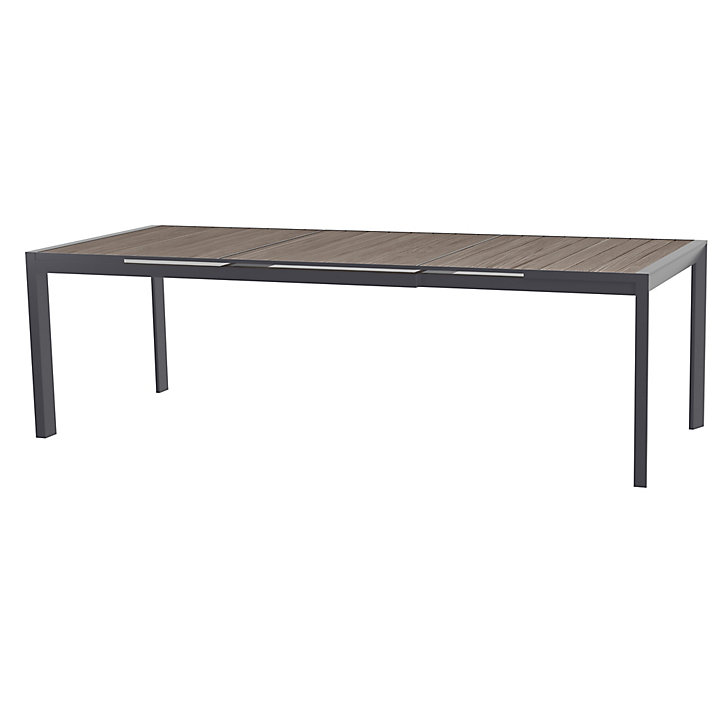 Table de jardin Evasion en aluminium coloris seigle L.274 x l.110 x H.77 cm