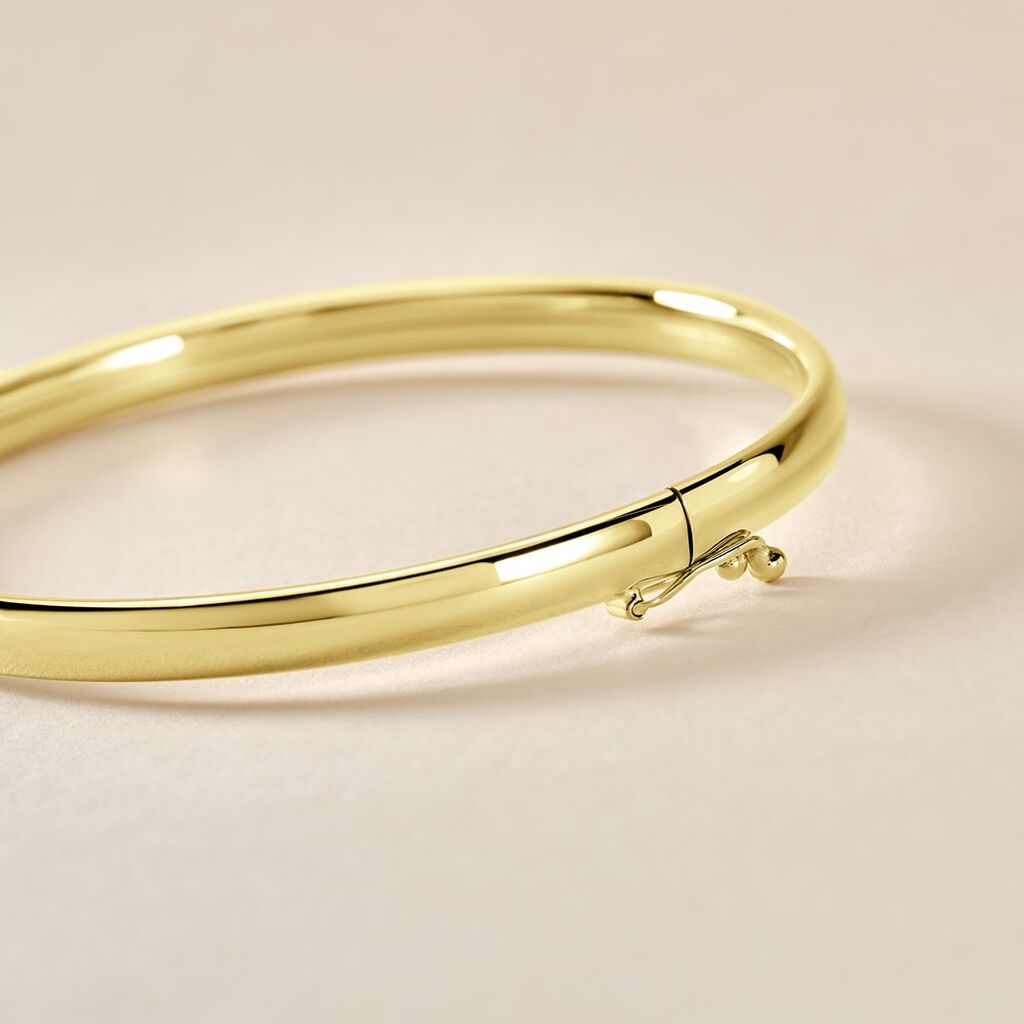 Bracelet Jonc Cynthia Fil Flexible Or Jaune