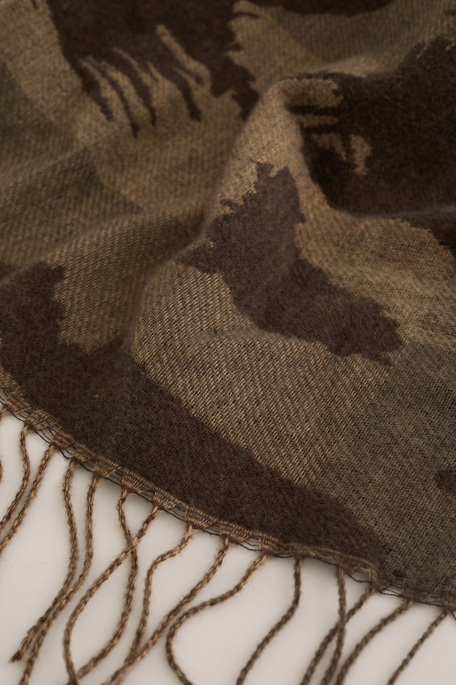 sjaal van gerecycled polyester WE Fashion Legergroen