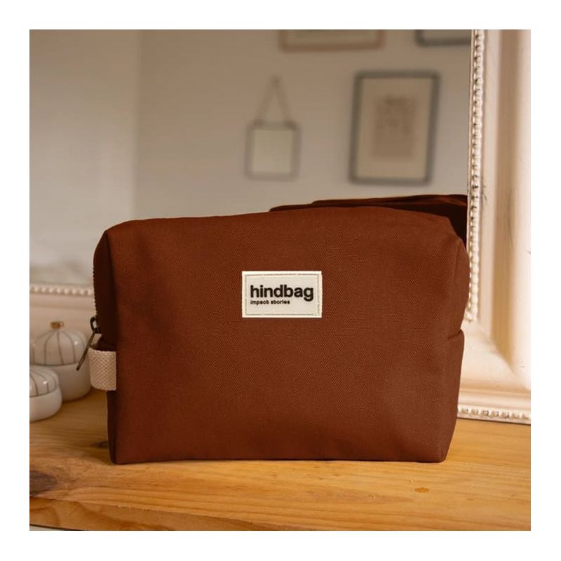 Trousse de toilette Léon 22 cm Chocolat