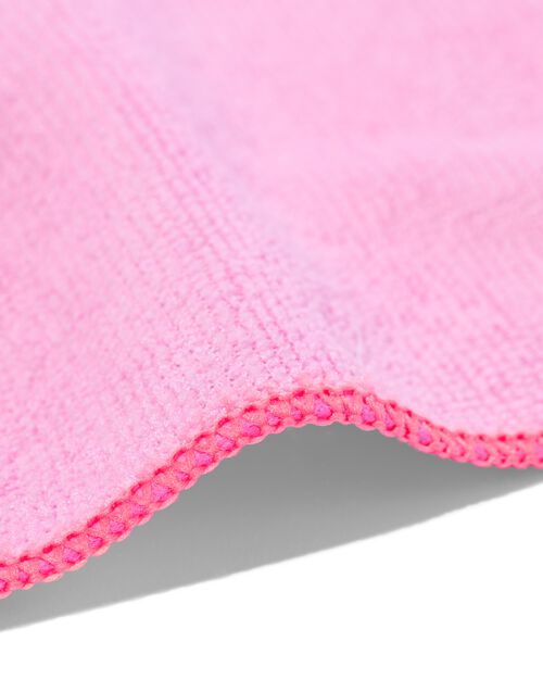 chiffon en microfibre 35x35 rose