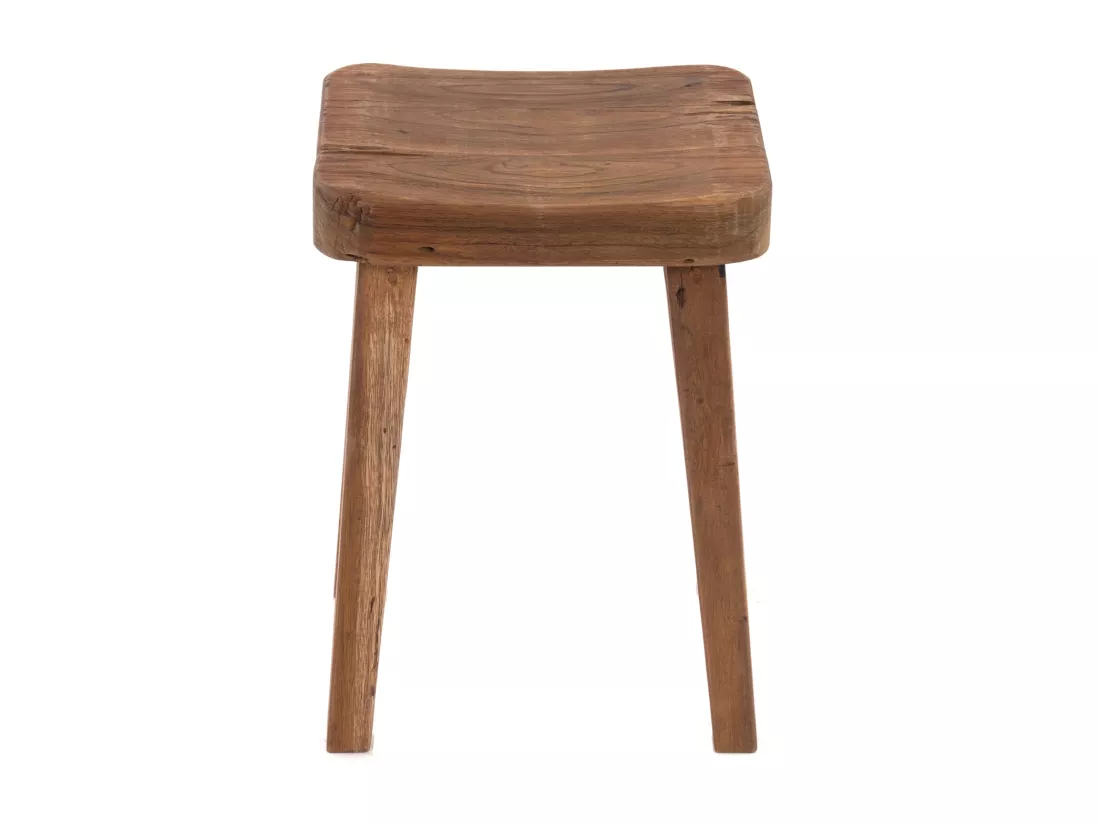 TABOURET Loup Bois massif couleurs naturelles