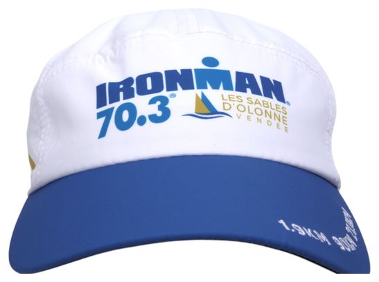 Casquette Ironman 70.3 Les Sables d'Olonne Event Tech Blanc/Bleu